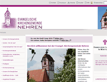 Tablet Screenshot of nehren-evangelisch.de